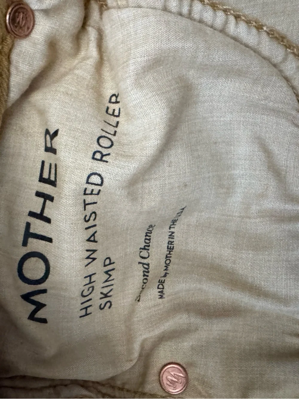 Mother High Waist Roller Skimp in Dried Tobacco